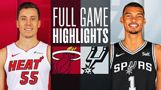 HEAT at SPURS  NBA PRESEASON FULL GAME HIGHLIGHTS  October 13 2023 [upl. by Yrag]