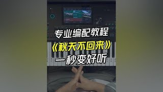 《秋天不回来》电子琴专业编配演奏教程，一秒变高级好听的方法 [upl. by Refinney688]