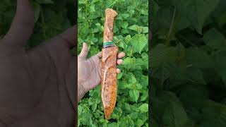 beautiful knife from amboyna wood knife beautiful wood amboyna [upl. by Ettenrahc550]