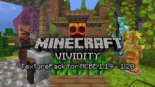 MCPE aesthetic TexturePack 119  120 Vividity [upl. by Notsruht508]