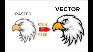 How to convert Raster image into Vector Image In Illustrator  Photoshop Tutorial [upl. by Gierk]