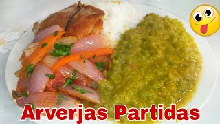 cómo preparar Arverjitas Partidas con Escabeche de Pescado Rico y Nutritivo Cocina peruana [upl. by Esineg]