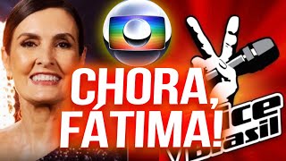 O CHORO É LIVRE NA GLOBO A ESQUERDISTA FÁTIMA BERNARDES FRACASSOU DE NOVO E THE VOICE VAI ACABAR [upl. by Suoinuj]