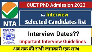 BBAU PhD Admission 202324 Interview All Details BBAU CUET PhD Admission 2023 [upl. by Atnoek]