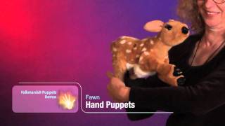 Folkmanis Puppets Fawn Hand Puppet 2573 [upl. by Rednasyl877]