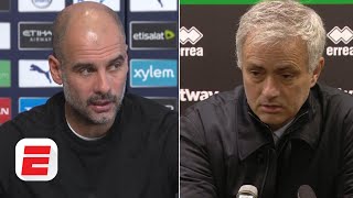 Carlo Ancelotti Pep Guardiola and Jose Mourinho talk New Years Day matches  Premier League [upl. by Retsub]