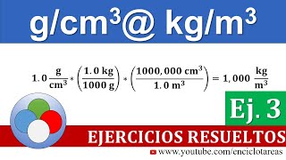 gcm3 a kgm3 Densidad  Parte 3 [upl. by Mohsen42]