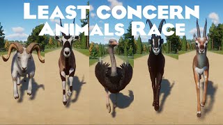 Least Concern Animals Races in Planet Zoo included Dall Sheep Gemsbok Antelope amp etc  Planet Zoo [upl. by Flessel911]