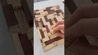 The 1 wooden strips could be assembled into a 3D wooden hanging painting crafts diy diylife [upl. by Savell685]