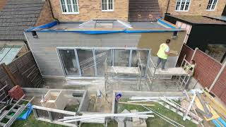 House Extension 2021  Entire Build Time Lapse Extended [upl. by Eyak]