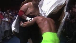 Hall of Fame Abdullah the Butcher surprises Sting [upl. by Akehsar848]