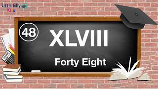 Roman Numerals 1100  Quick amp Easy Learning Video Learn Maths  Learn Roman Numerals [upl. by Shepard417]