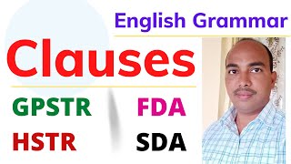 Clauses  English Grammar For GPSTR HSTR FDA SDA  For All Competitive Exams [upl. by Ignatia425]