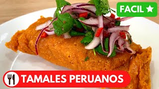 🇵🇪 TAMALES PERUANOS  RECETA PERUANA  PASO A PASO [upl. by Acinorev]