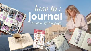 JOURNALING 101 💌 tools tips amp how I journal to manifest my dreams [upl. by Doi]