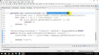 Updating Quantity in Shopping Cart in Spring MVC and Hibernate [upl. by Shena]