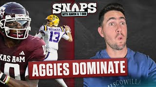 Aaron Murray breaks down Aggies big win over LSU [upl. by Yeoj497]