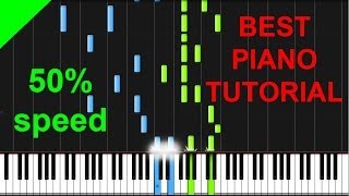 Cassadee Pope  Wasting All These Tears 50 speed piano tutorial [upl. by Marjy144]