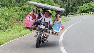 Riding Cheapest Filipino Transport Bike Downhill at Extreme Speed [upl. by Zolnay]