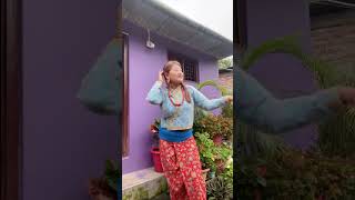 Mohani nai lagyo yo geet ley😄Rukum maikot sangeeta keeploving gaughardosubscribe [upl. by Anassor]