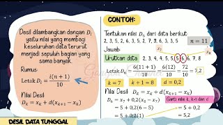 Ukuran Letak Data Tunggal Kuartil Desil dan Persentil [upl. by Milty]