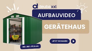 Aufbauvideo  Gardebruk® Geräteschuppen aus Metall 312x257x1775cm [upl. by Acquah]