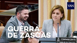 Guerra de zascas entre Cospedal y Rufián en el Congreso [upl. by Asina491]