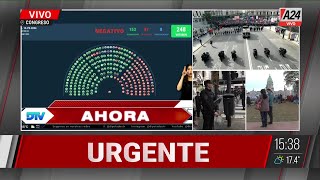 ⚠️ VOTACIÓN EN DIPUTADOS ⚠️ SE MANTIENE EL VETO A LA MOVILIDAD JUBILATORIA [upl. by Oneal]