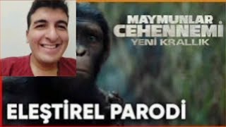 CesurYurek31 MAYMUNLAR CEHENNEMİ YENİ KRALLIK ELEŞTİRİLER PARODİ İZLİYOR [upl. by Shivers]