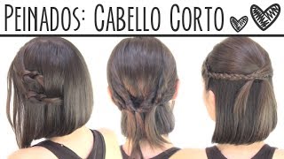 Peinados fáciles para cabello corto  Short hair hairstyles [upl. by Barna]