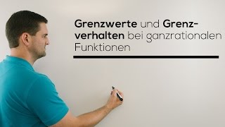 Grenzwert Grenzverhalten bei ganzrationalen Funktionen Limes  Mathe by Daniel Jung [upl. by Ilyah540]