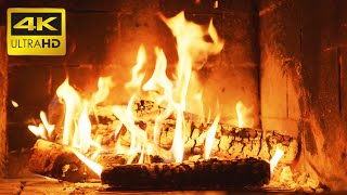 🔥 Relaxing Fireplace 10 HOURS with Burning Logs and Crackling Fire Sounds for Stress Relief 4K UHD [upl. by Isleen]