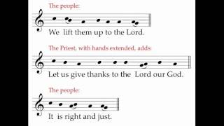 Preface Dialogue  ICEL Chant  New English Translation of the Roman Missal [upl. by Naghem]