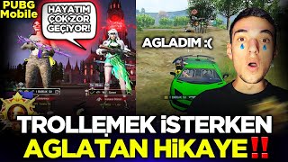 TROLL YAPACAKTIM HAYAT HİKAYESİNİ ANLATTI ÇOK DUYGUSAL VİDEO  Pubg Mobile Gameplay [upl. by Elga52]