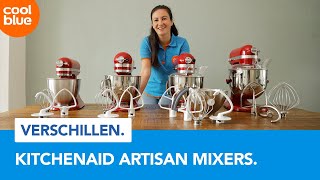 Alle KitchenAid Artisan mixers de verschillen [upl. by Bergeron224]