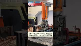 3D 5axis laser cutting machine fast cutting speed high precision and smooth cutting [upl. by Filahk]