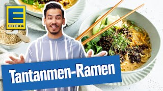 Tantanmen Ramen I Einfaches amp veganes RamenNudelnRezept [upl. by Kahl63]