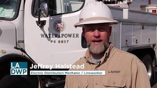 LADWP Electrical Distribution MechanicLineworker [upl. by Coffeng]