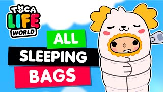 COLLECTED ALL SLEEPING BAGS in Toca Boca 😍 Toca Life world [upl. by Awhsoj]