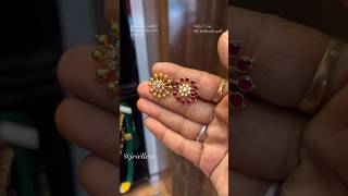 ♥️ Beautiful gold latest 3 in 1 stud earrings designs only 7 grams studs viralvideo goldjewellery [upl. by Stoddard]