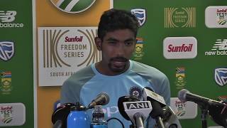 Johannesburg Test still anybodys game says Jasprit Bumrah [upl. by Christye]