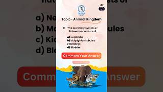 Animal Kingdom MCQ Series  NEET MCQ  Question No  07 neetmcqs animalkingdom [upl. by Phillie]