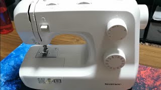 First setup Review Silver Crest sewing machine lidl  Creativemeenacom [upl. by Adlar]