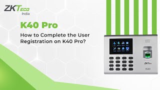 How to Complete the User Registration on K40 Pro [upl. by Holbrooke]