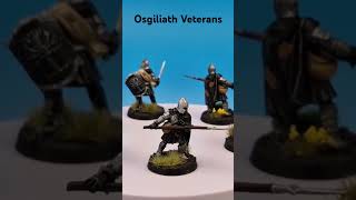 Osgiliath Veterans Gondor  painted MESBG lordoftherings middleearth warhammer gamesworkshop [upl. by Dorcas]