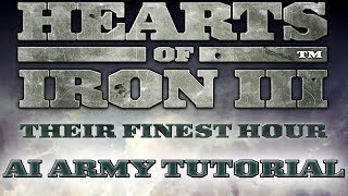 Hearts of Iron 3  AI Army Control Introduction [upl. by Aip]