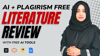 Write a Professional Literature Review With Free AI Research Tools AI Detection amp Plagiarismfree [upl. by Hakvir614]