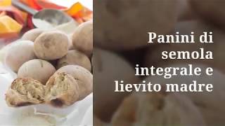 PANINI DI SEMOLA INTEGRALE E LIEVITO MADRE [upl. by Potash]