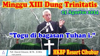 Pendeta David Farel Sibuea MTh MDiv Minggu XIII Dung Trinitatis HKBP Resort Cibubur 25 Agust 2024 [upl. by Analed]