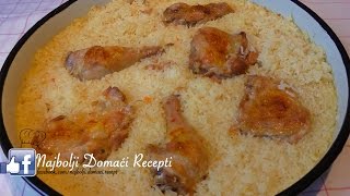 Recept PIRJAN Birjan Pilav sa pilećim mesom PILETINA 🍗🍚 [upl. by Beeson]